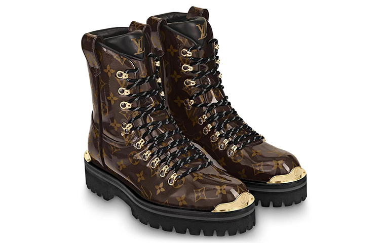 Shop ルイ・ヴィトン ブラウン ショートブーツ 1A4K2S