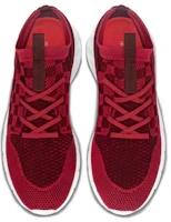 Shop Louis Vuitton 路易威登 Fastlane Damier 織紋運動鞋 紅色