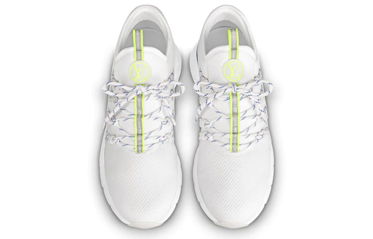 Lookbook Sepatu Louis Vuitton Fastlane 'Knit Putih Biru' 1A5ZN