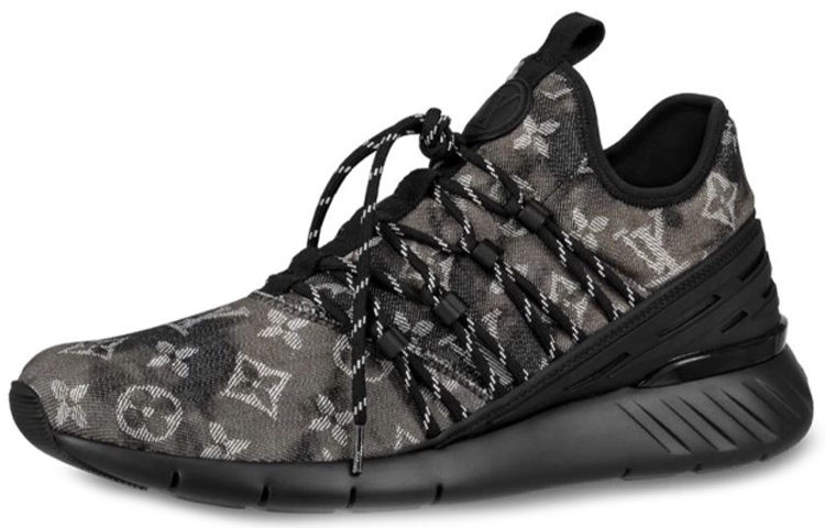 Louis Vuitton Fastlane Sneakers 'Black Monogram Denim' 1A5B8O