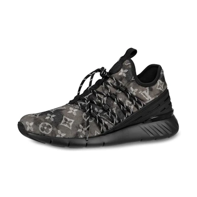 LV Fastlane Sneakers 'Black Monogram Denim'