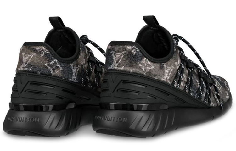 Lookbook 路易威登 Fastlane Dye 牛仔布 時尚 低筒 休閒運動鞋 男款 黑色