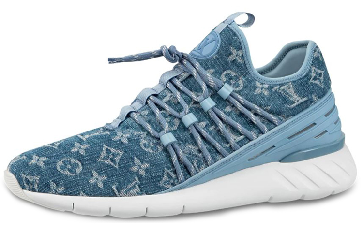 Louis Vuitton Fastlane Sneakers 'Denim Logo Monogram' 1A4U4B