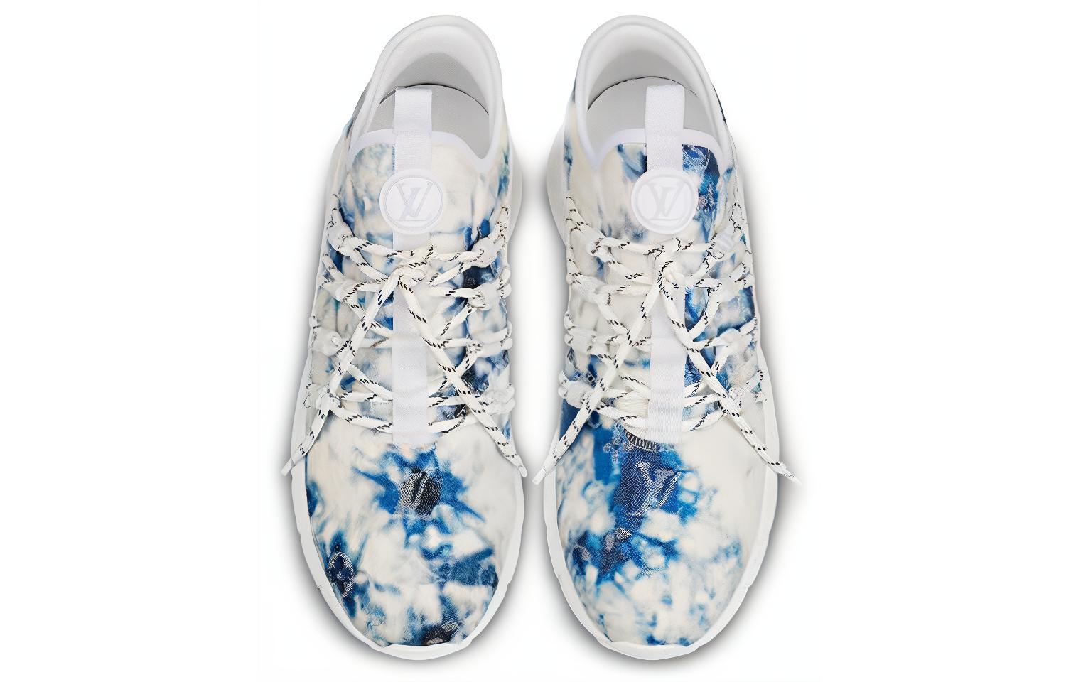 Shop Louis Vuitton Fastlane Sneakers 'Tie Dye Monogram Denim' 1A5B96