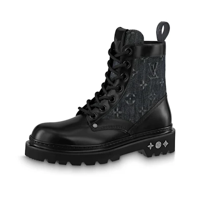 LV Fat Ranger Boots 'Black with Monogram'
