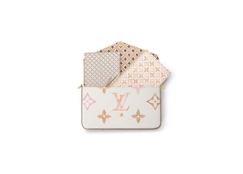 Order Louis Vuitton Felicie Pochette Beige Wanita