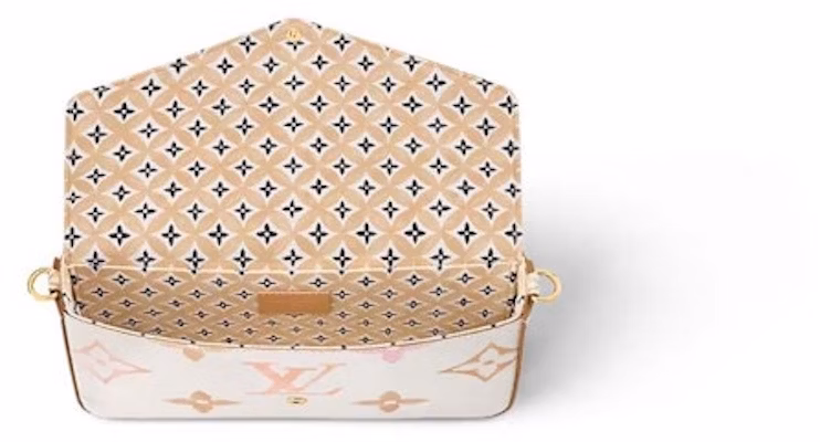 Louis Vuitton Felicie Pochette Beige Lookbook Louis Vuitton Felicie Pochette Beige