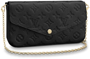 Louis Vuitton Felicie Pochette Monogram Empreinte Black Louis Vuitton Felicie Pochette Monogram Empreinte Black