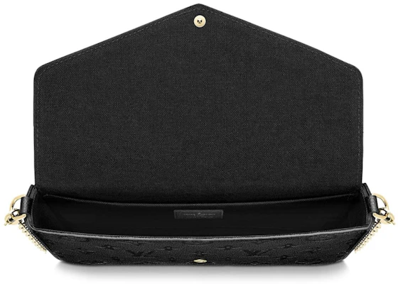 Louis Vuitton Felicie Pochette Monogram Empreinte Hitam Lookbook Louis Vuitton Felicie Pochette Monogram Empreinte Hitam