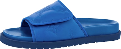 Louis Vuitton Flat Sandal 'Blue Magic Tape' 1AA7SO Louis Vuitton Flat Sandal 'Blue Magic Tape' 1AA7SO