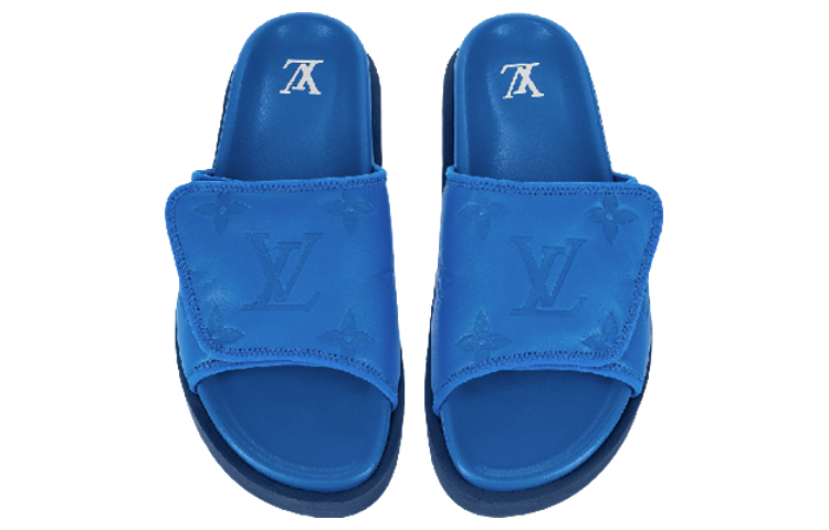 Lookbook Louis Vuitton Flat Sandal 'Blue Magic Tape' 1AA7SO