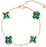 LOUIS VUITTON Floral Design 18K Gold Unisex Rose Gold Bracelet for Couples. Q95698 LOUIS VUITTON Floral Design 18K Gold Unisex Rose Gold Bracelet for Couples. Q95698