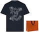 Sizing Louis Vuitton 花卉刺繡深藍色短袖T恤 1A89VZ