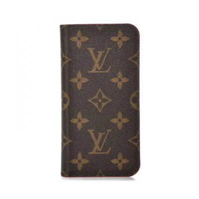Louis Vuitton Folio Case iPhone X Monogram Rose Pop