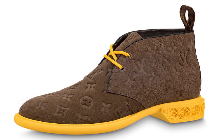 Louis Vuitton Formal Dimension High Derbies 'Monogram Embossed - Mocha Suede' 1AA5N2