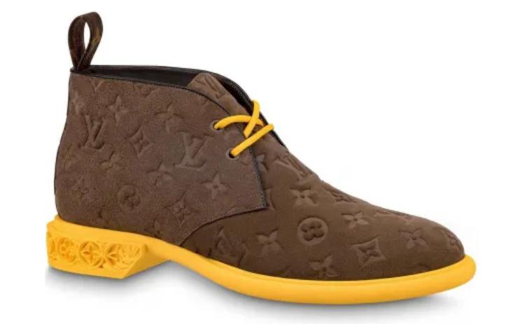 LV Formal Dimension High Derbies 'Monogram Embossed - Mocha Suede' 圖 2