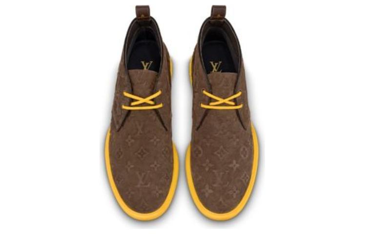 LV Formal Dimension High Derbies 'Monogram Embossed - Mocha Suede' 圖 3