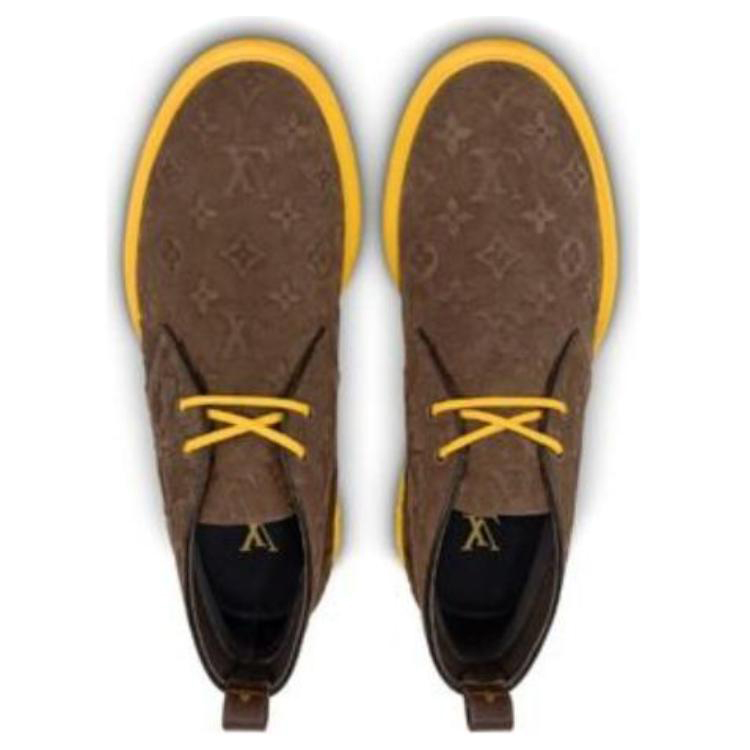 LV Formal Dimension High Derbies 'Monogram Embossed - Mocha Suede' 圖 4