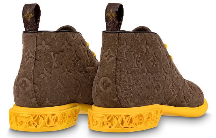 LV Formal Dimension High Derbies 'Monogram Embossed - Mocha Suede' 圖 5