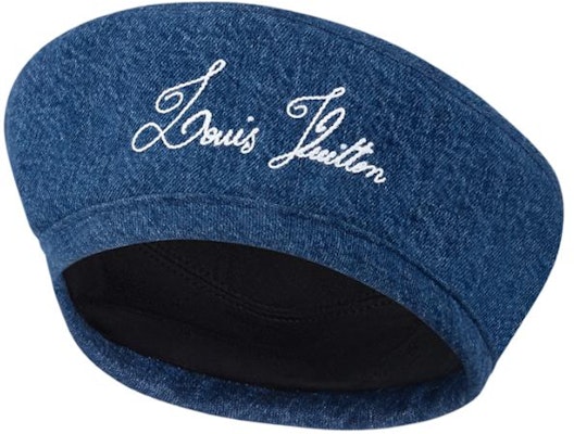 루이비통 프론트 로고 시그니처 코튼 베레모 유니섹스 블루. m7536a Shop 루이비통 프론트 로고 시그니처 코튼 베레모 유니섹스 블루. m7536a