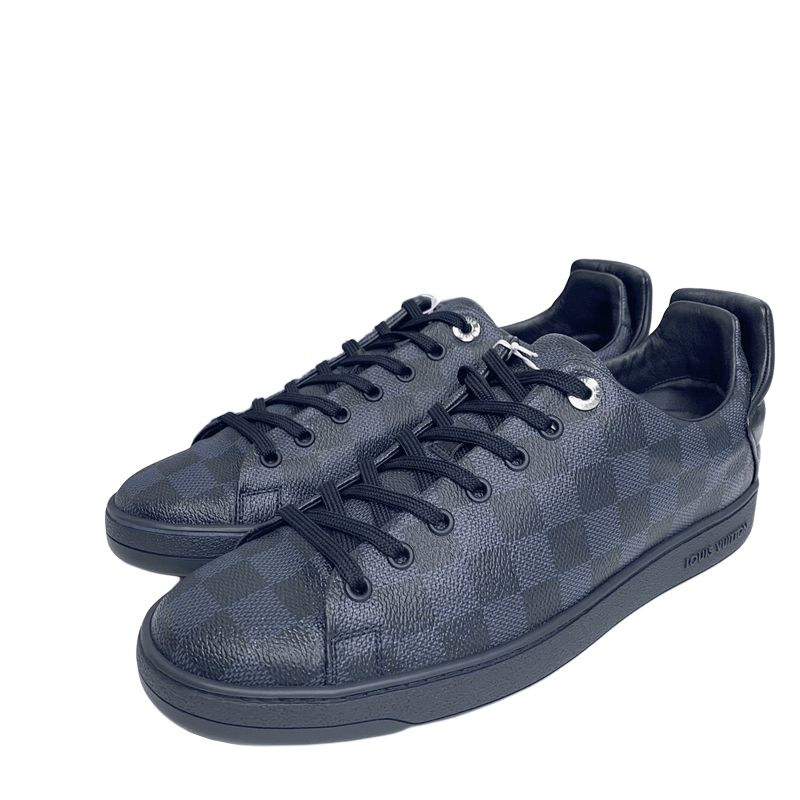 Lookbook Louis Vuitton Frontrow Sneaker 'Cobalt Checkerboard' Kotak-kotak 1A2FR2