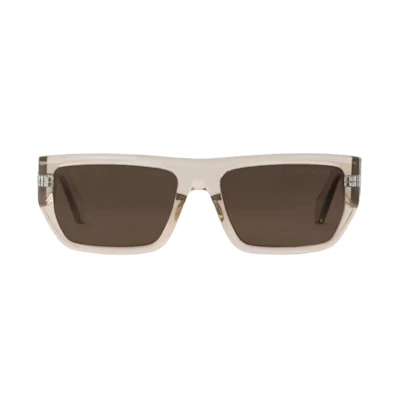 Louis Vuitton Full-Rim Acetate Metal Rectangle Sunglasses Brown for Men Z2900U