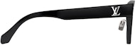 Shop ルイ・ヴィトン フルリム アセテート&メタル ラウンド サングラス ブラック Z2670U