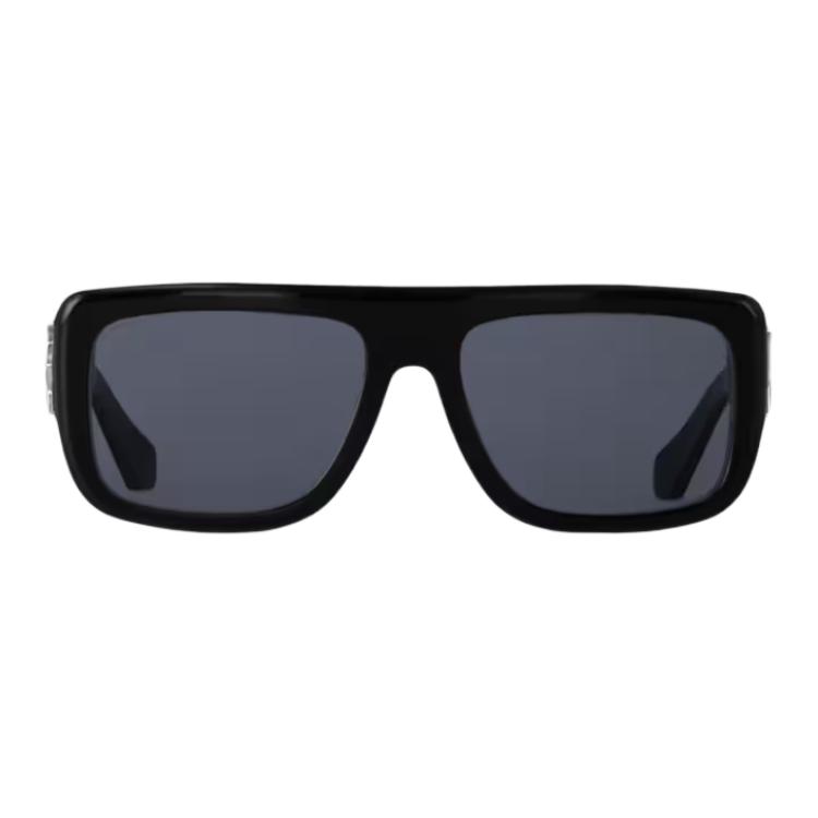 LOUIS VUITTON Full-Rim Acetate Square  Sunglasses Black Z2872U