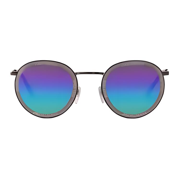 Louis Vuitton Full-Rim Round Sunglasses Metal Detailing Black Men’s Z2672U