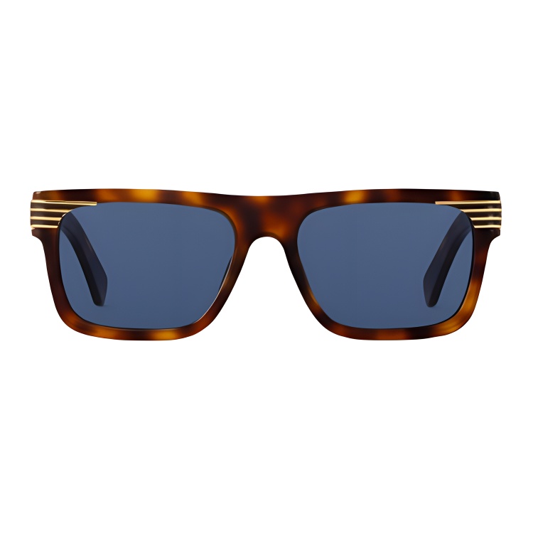 LOUIS VUITTON Full-Rim Tortoiseshell Metal Acetate Square Sunglasses for Men Z2746U 圖 2