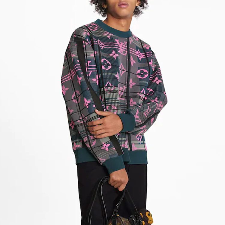 Purchase LOUIS VUITTON Sweatshirt Full Print Hijau Pullover. 1A8P0J