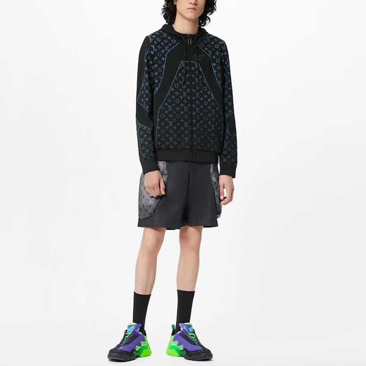 LOUIS VUITTON FW21 2054 Logo Heat-Sensitive Zipper Hoodie Sweatshirt Blue Men’s. 1A9GNB 圖 5