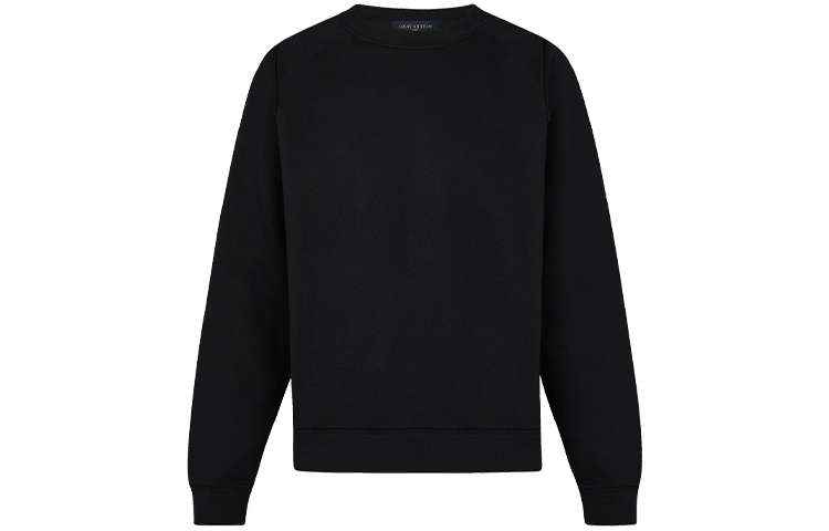 Louis Vuitton FW21 Black Monochrome Reverse Stitch Crewneck Sweatshirt Men 1A5CR7