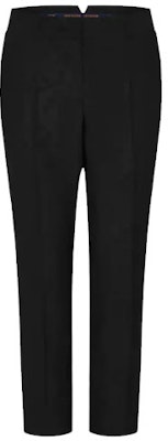 Pantalones Casuales Hombres LOUIS VUITTON FW21 Negro Lana Rectos con Relieve. 1A8X34 Order Pantalones Casuales Hombres LOUIS VUITTON FW21 Negro Lana Rectos con Relieve. 1A8X34