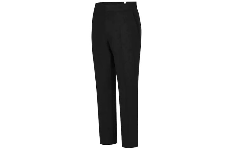 Shop Pantalones Casuales Hombres LOUIS VUITTON FW21 Negro Lana Rectos con Relieve. 1A8X34