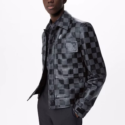 路易威登 FW21 格紋領長袖外套 黑色 男裝 1A9A5G Purchase 路易威登 FW21 格紋領長袖外套 黑色 男裝 1A9A5G