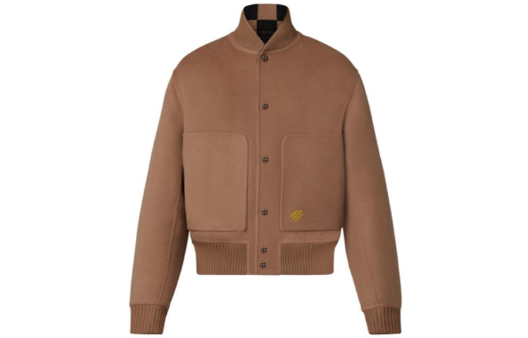 Louis Vuitton FW21 Checkered Reversible Jacket Khaki for Men 1A9A08