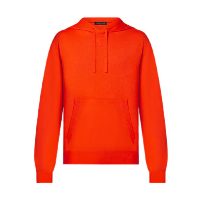 Louis Vuitton FW21 Embossed Logo Sweatshirt Orange () 1A9FQM