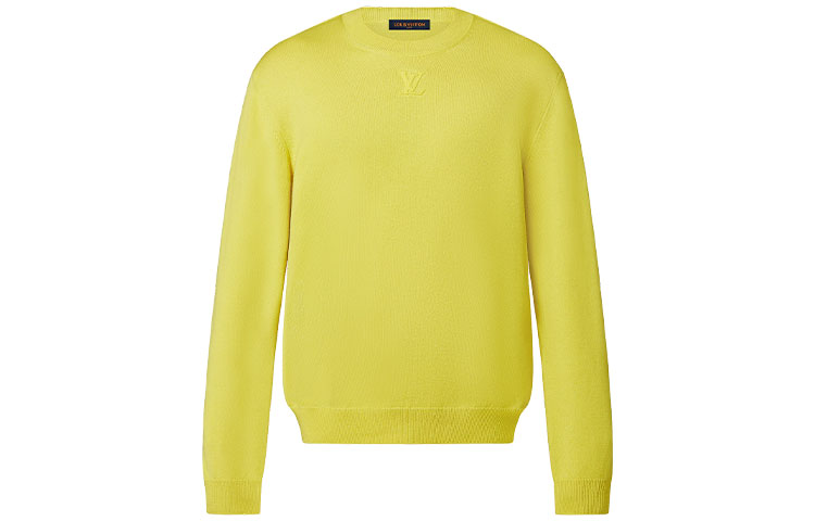 Louis Vuitton FW21 Embossed Logo Sweatshirt Yellow () 1A9FPU