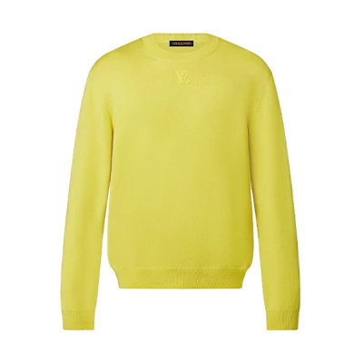 Louis Vuitton FW21 Embossed Logo Sweatshirt Yellow () 1A9FPU