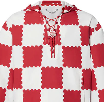 路易威登 FW21 巨型棋盤格防風外套 紅白 1A9GPP Sizing 路易威登 FW21 巨型棋盤格防風外套 紅白 1A9GPP