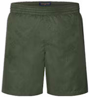 Order ルイヴィトン FW21 グリーンモノグラム メンズルーズフィットカジュアルショーツ 1A9GAV