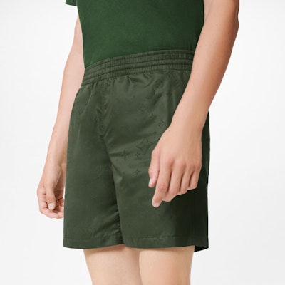 LOUIS VUITTON FW21 Celana Pendek Pria Hijau Monogram Loose Fit Casual. 1A9GAV Purchase LOUIS VUITTON FW21 Celana Pendek Pria Hijau Monogram Loose Fit Casual. 1A9GAV