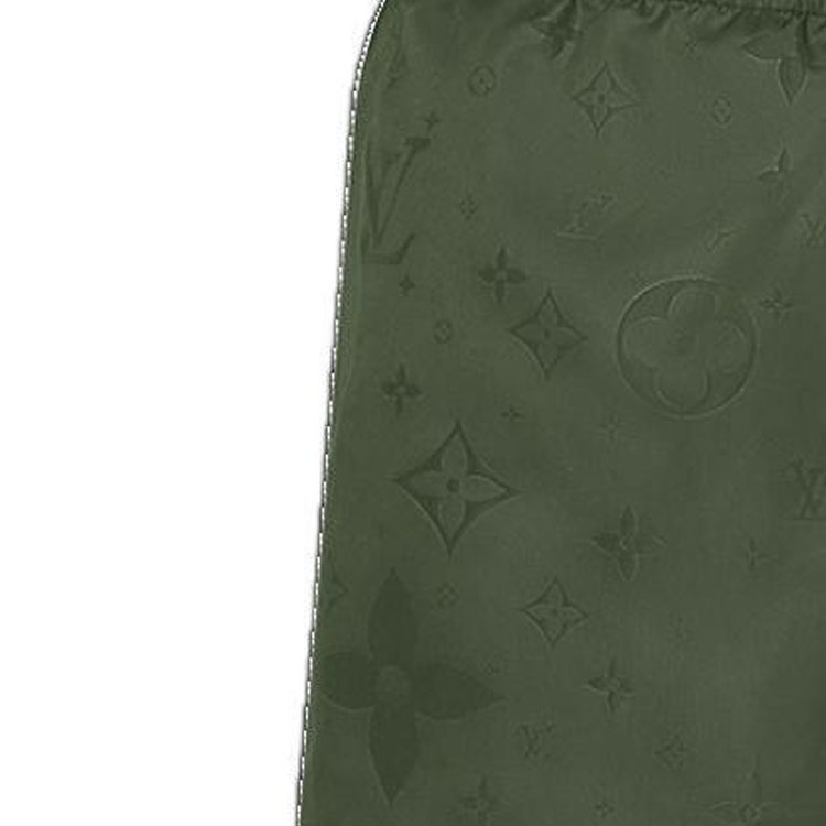 Cheap LOUIS VUITTON FW21 Celana Pendek Pria Hijau Monogram Loose Fit Casual. 1A9GAV