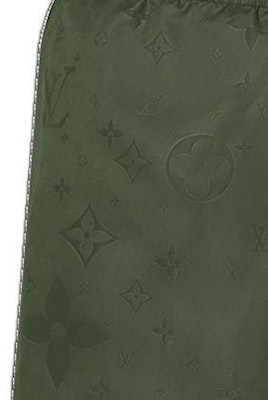 LOUIS VUITTON FW21 Celana Pendek Pria Hijau Monogram Loose Fit Casual. 1A9GAV Cheap LOUIS VUITTON FW21 Celana Pendek Pria Hijau Monogram Loose Fit Casual. 1A9GAV