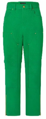 루이비통 FW21 그린 워크웨어 솔리드 컬러 데님 진. 1A96V7 Buy 루이비통 FW21 그린 워크웨어 솔리드 컬러 데님 진. 1A96V7