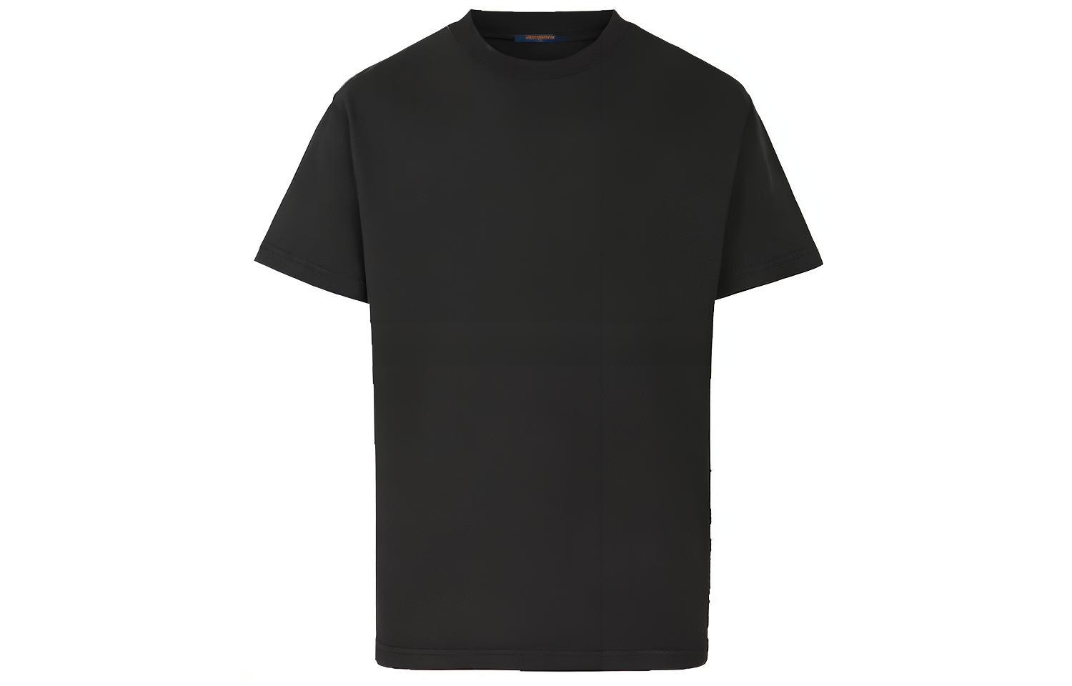 Order LOUIS VUITTON FW21 Inside Out Tag Crewneck T-Shirt Hitam 1A5W6E