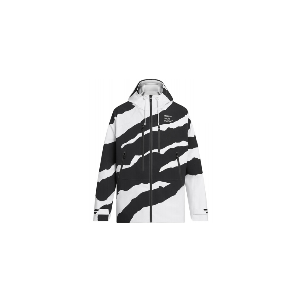 Louis Vuitton FW21 Logo Print Zip Hoodie Jacket Men White 1A970Y