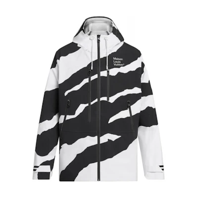 Louis Vuitton FW21 Logo Print Zip Hoodie Jacket Men White 1A970Y