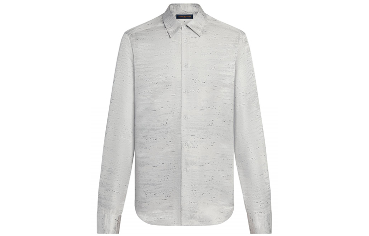 LOUIS VUITTON FW21 Marble Silk Long Sleeve Shirt Grey . 1A9790 圖 2